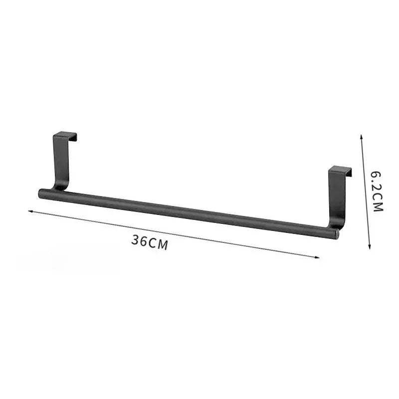 Suporte para pendurar em banheiro, cozinha, bar, utensílios de cozinha, toalhas e outros itens domésticos. Ideal para organizar utensílios e toalhas.