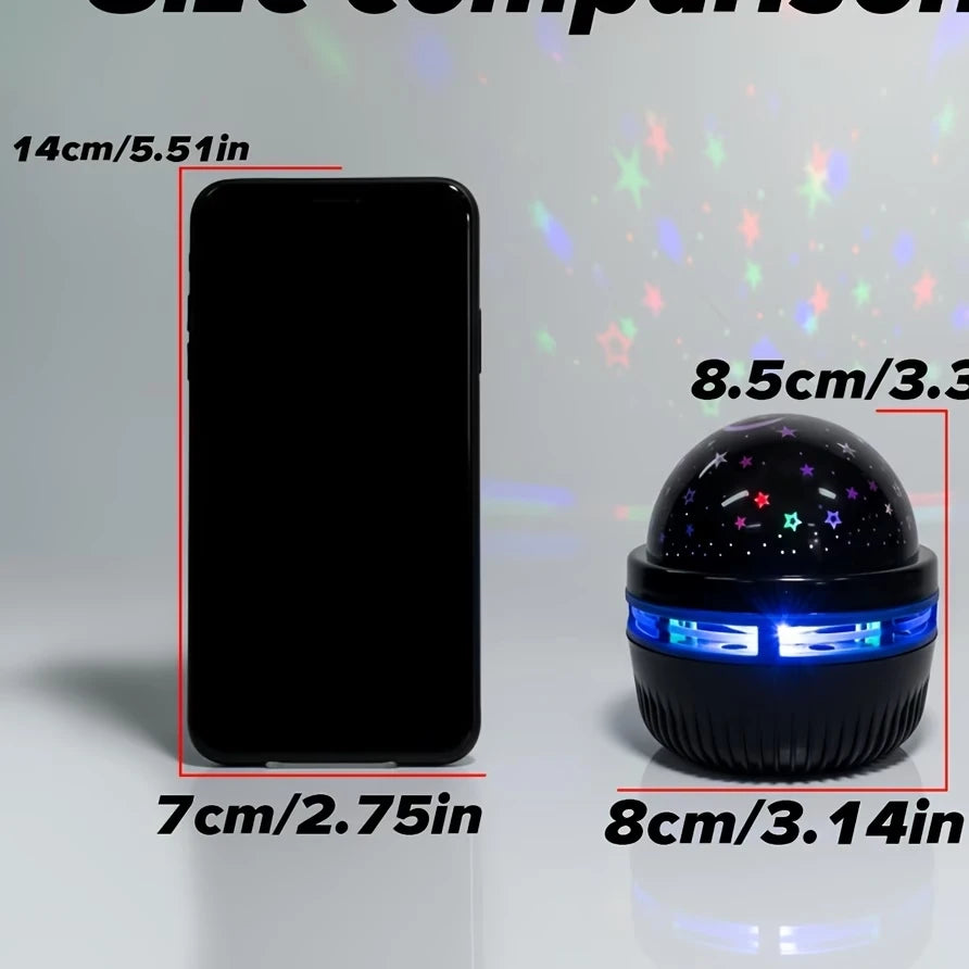 Luzes noturnas LED com céu estrelado, projetor USB, lâmpada, bola mágica, lua e estrelas…